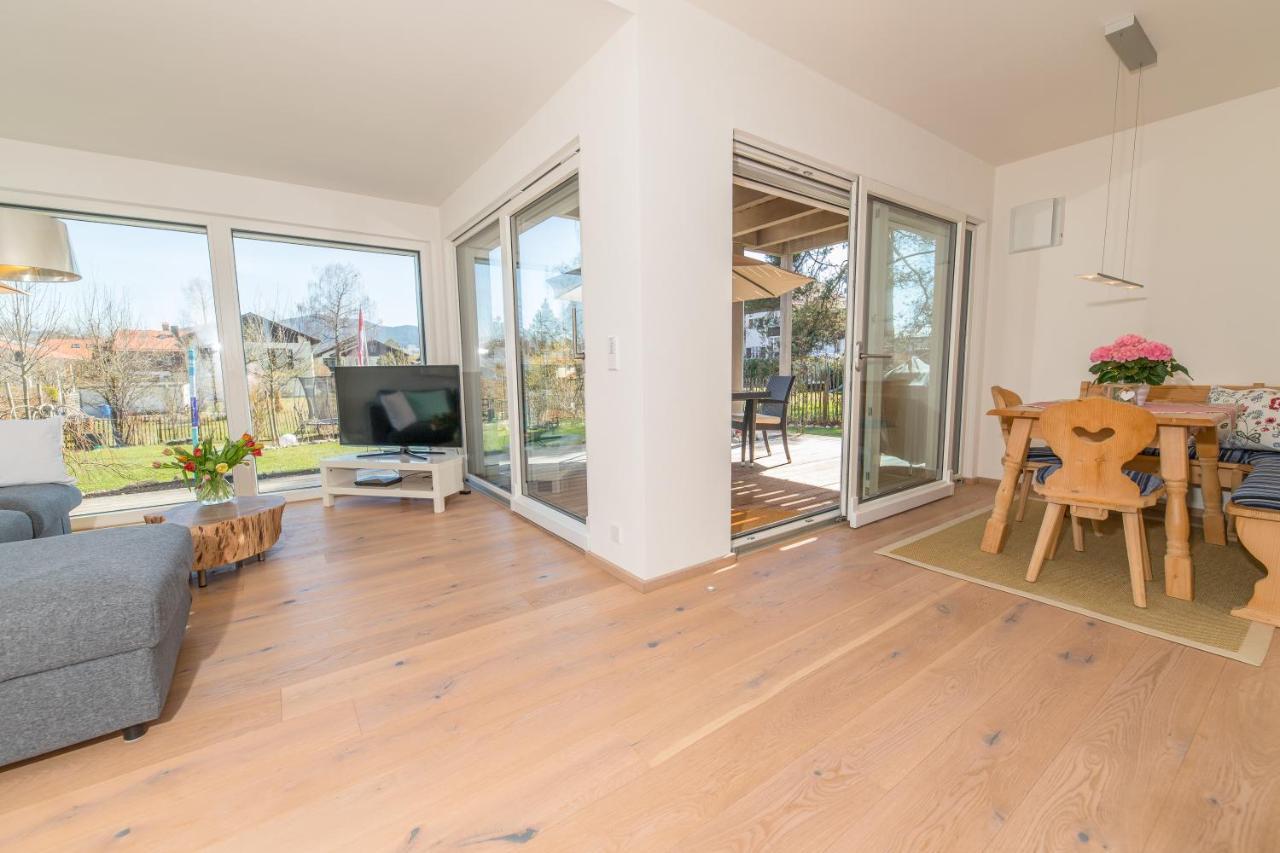 Helle Wohnung Mit Bergblick & Eigener Terrasse Bad Tolz Bagian luar foto