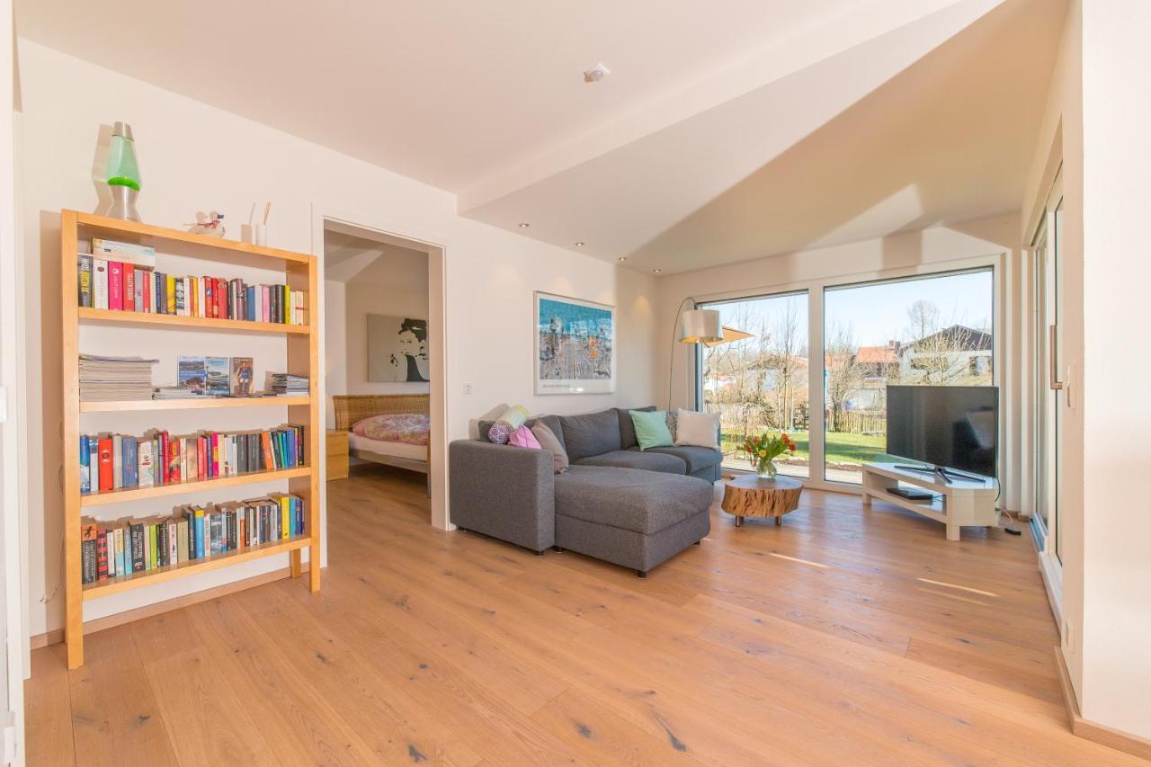 Helle Wohnung Mit Bergblick & Eigener Terrasse Bad Tolz Bagian luar foto