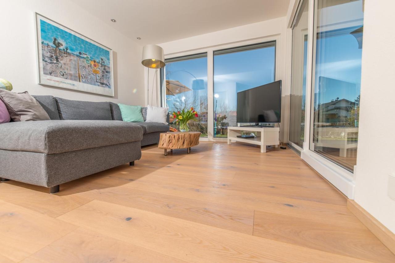 Helle Wohnung Mit Bergblick & Eigener Terrasse Bad Tolz Bagian luar foto