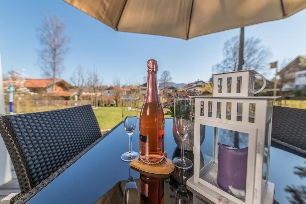 Helle Wohnung Mit Bergblick & Eigener Terrasse Bad Tolz Bagian luar foto