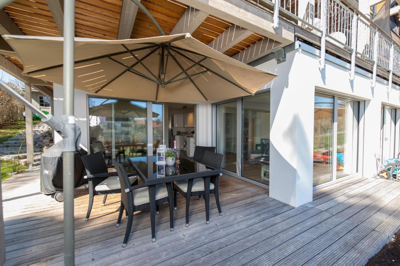Helle Wohnung Mit Bergblick & Eigener Terrasse Bad Tolz Bagian luar foto